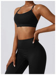 Strappy Back Barely-There Sports Bra – Quick-Dry Yoga & Running Top