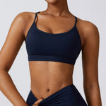 Strappy Back Barely-There Sports Bra – Quick-Dry Yoga & Running Top