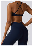 Strappy Back Barely-There Sports Bra – Quick-Dry Yoga & Running Top