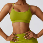 Strappy Back Barely-There Sports Bra – Quick-Dry Yoga & Running Top