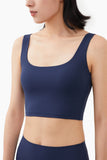 High Impact Two Layers Sports Bra Cropped Workout Yoga Top