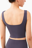 High Impact Two Layers Sports Bra Cropped Workout Yoga Top