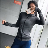 Hoodie Jacket Sportswear Hooded Workout Track Running Jacket with Zip Front