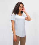 High elastic quick dry women's fitness T-shirt