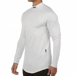 Mens Gym Workout Slim Fit Long Sleeve T-Shirt