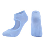 Pilates Non-slip hole Instep Yoga Socks(3 Pairs,Random Colors)