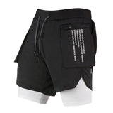 Men’s Running Shorts Quick Dry Gym Athletic Workout Shorts for Men with Zipper Pockets