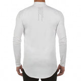 Mens Gym Workout Slim Fit Long Sleeve T-Shirt