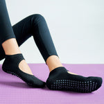 Pilates Non-slip hole Instep Yoga Socks(3 Pairs,Random Colors)