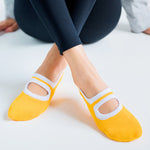 Yoga Socks Non Slip Skid Socks with Grip(3 Pairs,Random Colors)