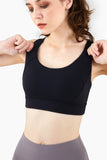 Sexy Crisscross Back Workout Yoga Padded Bra Tops with Removable Cups