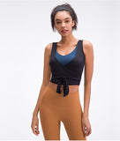 Fashion  Workout tight Yoga Crop Top Gym Vest with strap