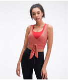 Fashion  Workout tight Yoga Crop Top Gym Vest with strap