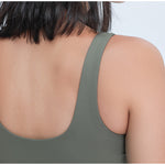 Yoga vest shockproof gathered thread outer wear sports underwear tank top