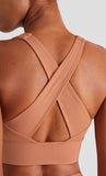 Br-lux thickened EU Yoga bra women's cross-border beautiful back and abdomen gathering fitness sports bra