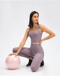 Sexy yoga moisture absorption sweat  elastic tight yoga vest tank tops