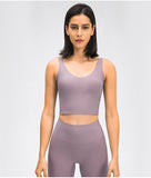 Sexy yoga moisture absorption sweat  elastic tight yoga vest tank tops
