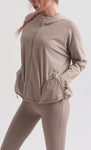 Women's hooded sun-proof fitness clothes Silky cool quick dry coat