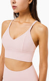 High impact LU fitness bra cross back sports bra