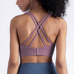 Sexy Back Strappy Sports Bra Yoga Tank Tops