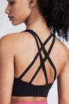 Sexy Back Strappy Sports Bra Yoga Tank Tops