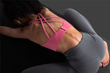 Sexy Back Strappy Sports Bra Yoga Tank Tops