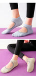 Pilates Non-slip Hole Instep Yoga Socks(3 Pairs,random colors)