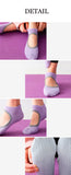 Pilates Non-slip Hole Instep Yoga Socks(3 Pairs,random colors)