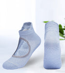 Pilates Silver Wire Hole Instep Yoga Socks(3 Pairs,Random Colors)