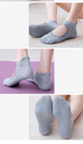 Pilates Silver Wire Hole Instep Yoga Socks(3 Pairs,Random Colors)