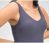 Sexy yoga moisture absorption sweat  elastic tight yoga vest tank tops