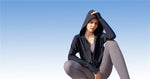 Women's hooded sun-proof fitness clothes Silky cool quick dry coat