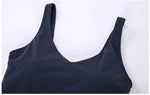 Yoga vest shockproof gathered thread outer wear sports underwear tank top