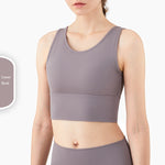 Hot Push Up Cropped Workout Top Sports Bra Vest