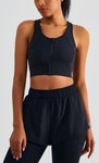 cropped tank with built in bra