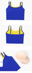 LU sports training bra color matching straps beuty back yoga top bra