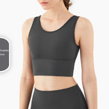Hot Push Up Cropped Workout Top Sports Bra Vest