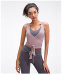 Fashion  Workout tight Yoga Crop Top Gym Vest with strap