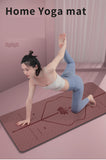 GMIFUN TPE rubber yoga thicker mat cushion