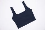 High Impact Two Layers Sports Bra Cropped Workout Yoga Top