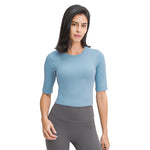 Women's Middle sleeve tight light weight T- shirt