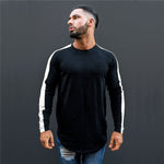 Men's Solid color oflong sleeve Sport Tee