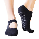 Pilates Non-slip hole Instep Yoga Socks(3 Pairs,Random Colors)