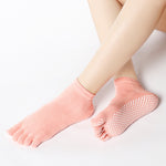 Five Finger Non-slip Yoga Socks(3 Pairs,random colors)
