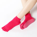 Five Finger Non-slip Yoga Socks(3 Pairs,random colors)