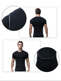 Men's Compression Cool Dry Sports Short Sleeve T-Shirt