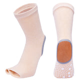 Half Finger Non-slip Knee-high Yoga socks(3 Pairs,random colors)