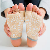 Half Finger Non-slip Knee-high Yoga socks(3 Pairs,random colors)