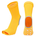 Half Finger Non-slip Knee-high Yoga socks(3 Pairs,random colors)