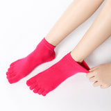 Five Finger Non-slip Yoga Socks(3 Pairs,random colors)